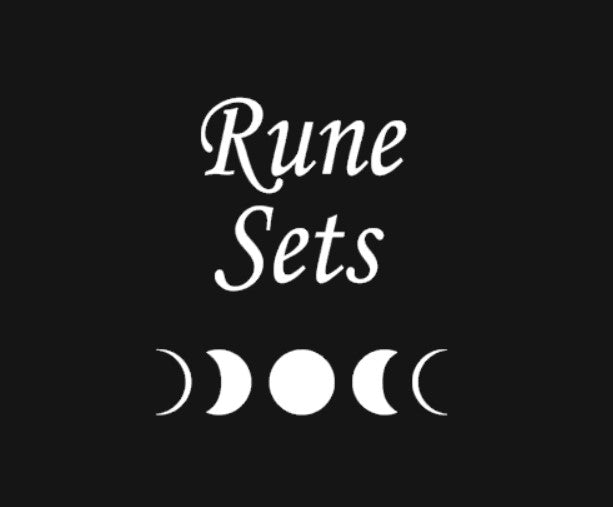 Rune Sets - Crystal & Wooden