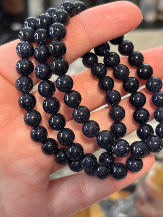 Gold Stone (man made) - Bracelet 8 mm