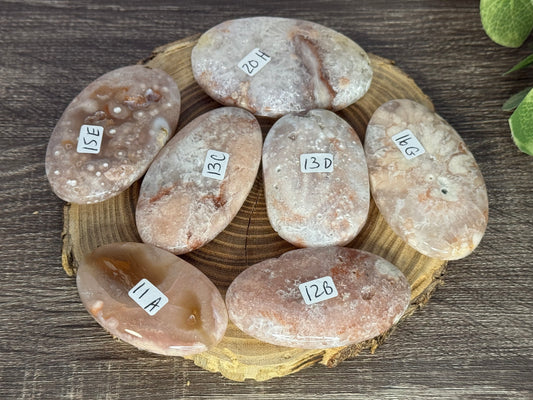 Pink Amethyst Palm Stones