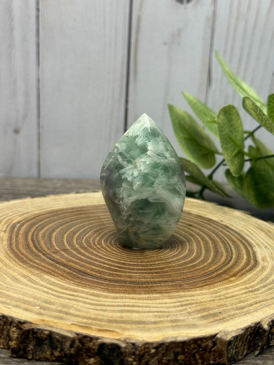 Snowflake or Feather Fluorite Flames
