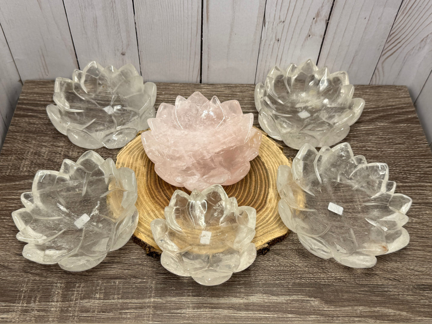 Quartz Lotus Bowls