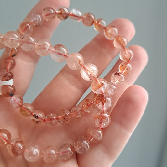 Fire Quartz - Bracelet 8 mm