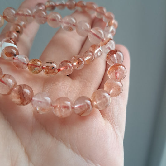 Fire Quartz - Bracelet 8 mm