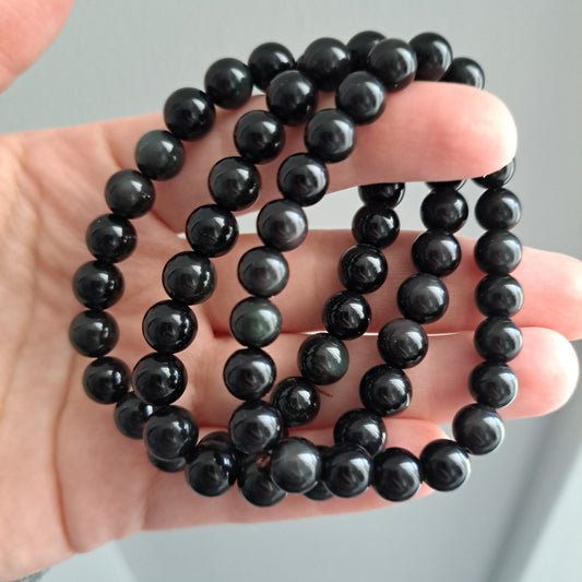 Rainbow Obsidian -  Bracelet 8 mm
