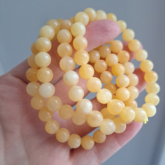 Orange Calcite -  Bracelet 8 mm