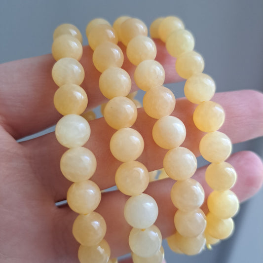 Orange Calcite -  Bracelet 8 mm