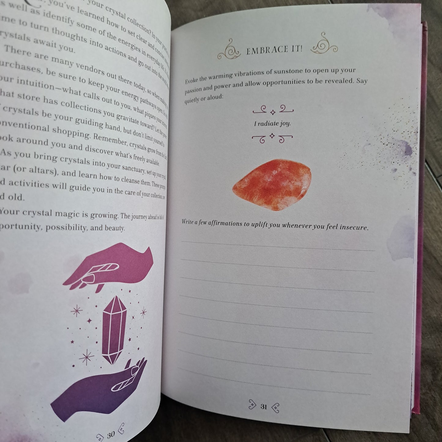 Crystal Magic Journal: Spells, Rituals, and Writing Prompts to Harness the Power of Crystals
