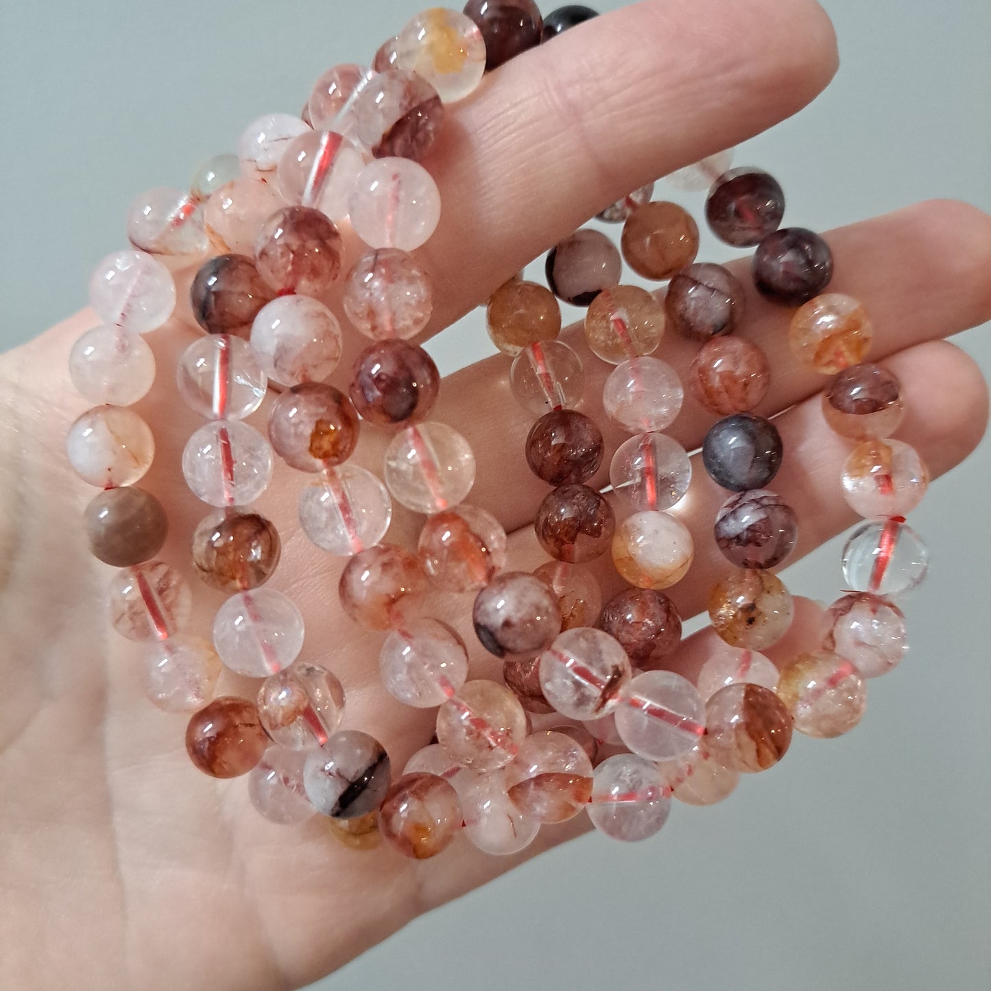 Fire Quartz - Bracelet 6 mm