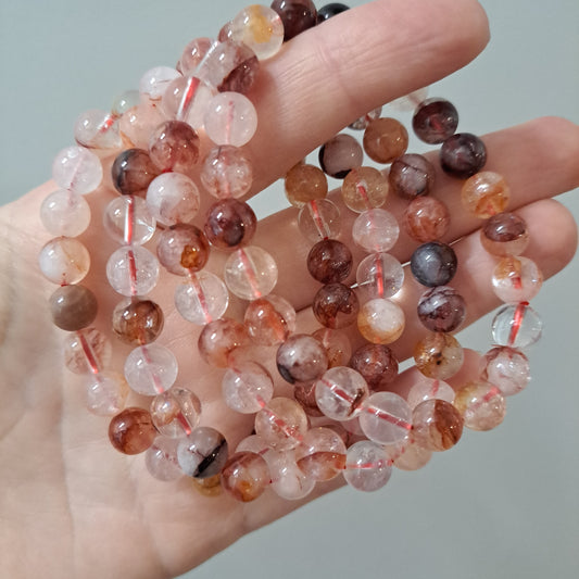 Fire Quartz - Bracelet 6 mm