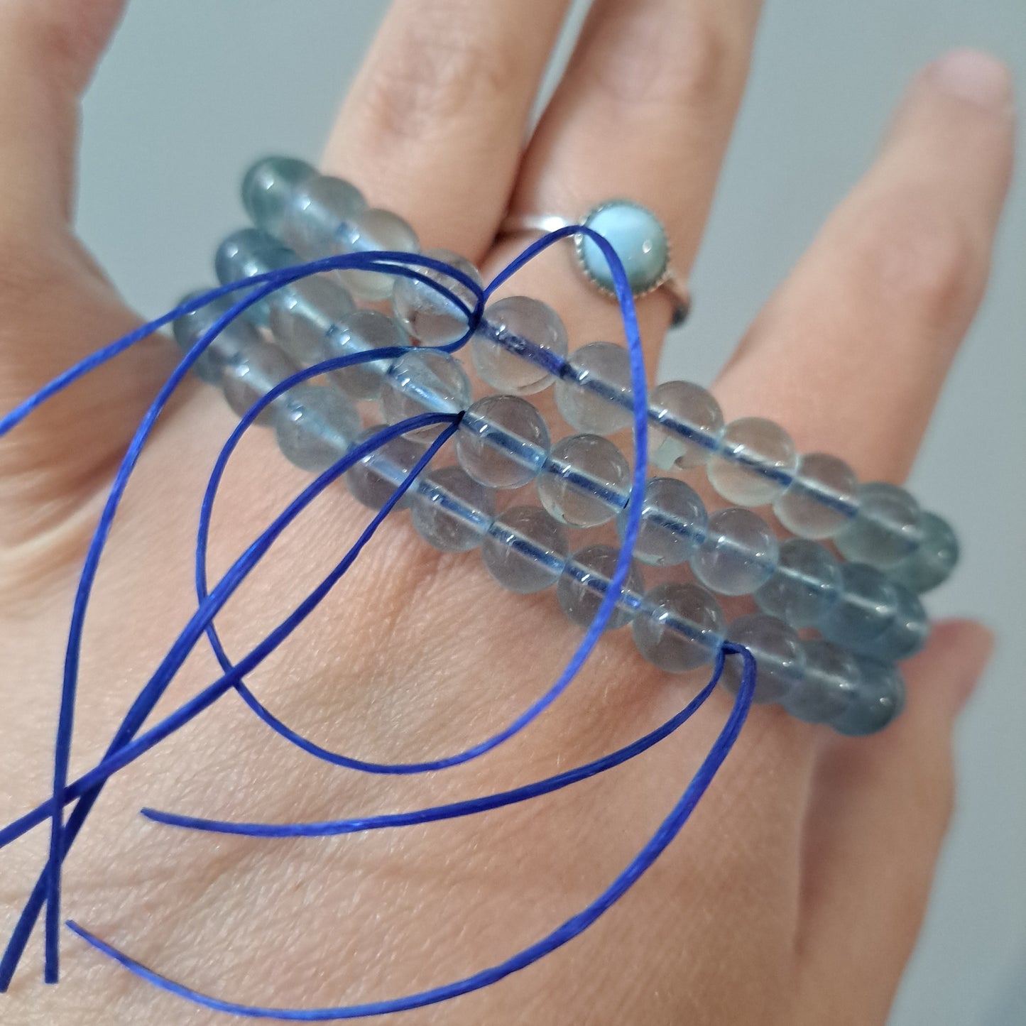 Blue Fluorite - Bracelet 6 mm