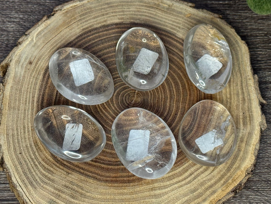 Smaller Clear Quartz Palm Stones