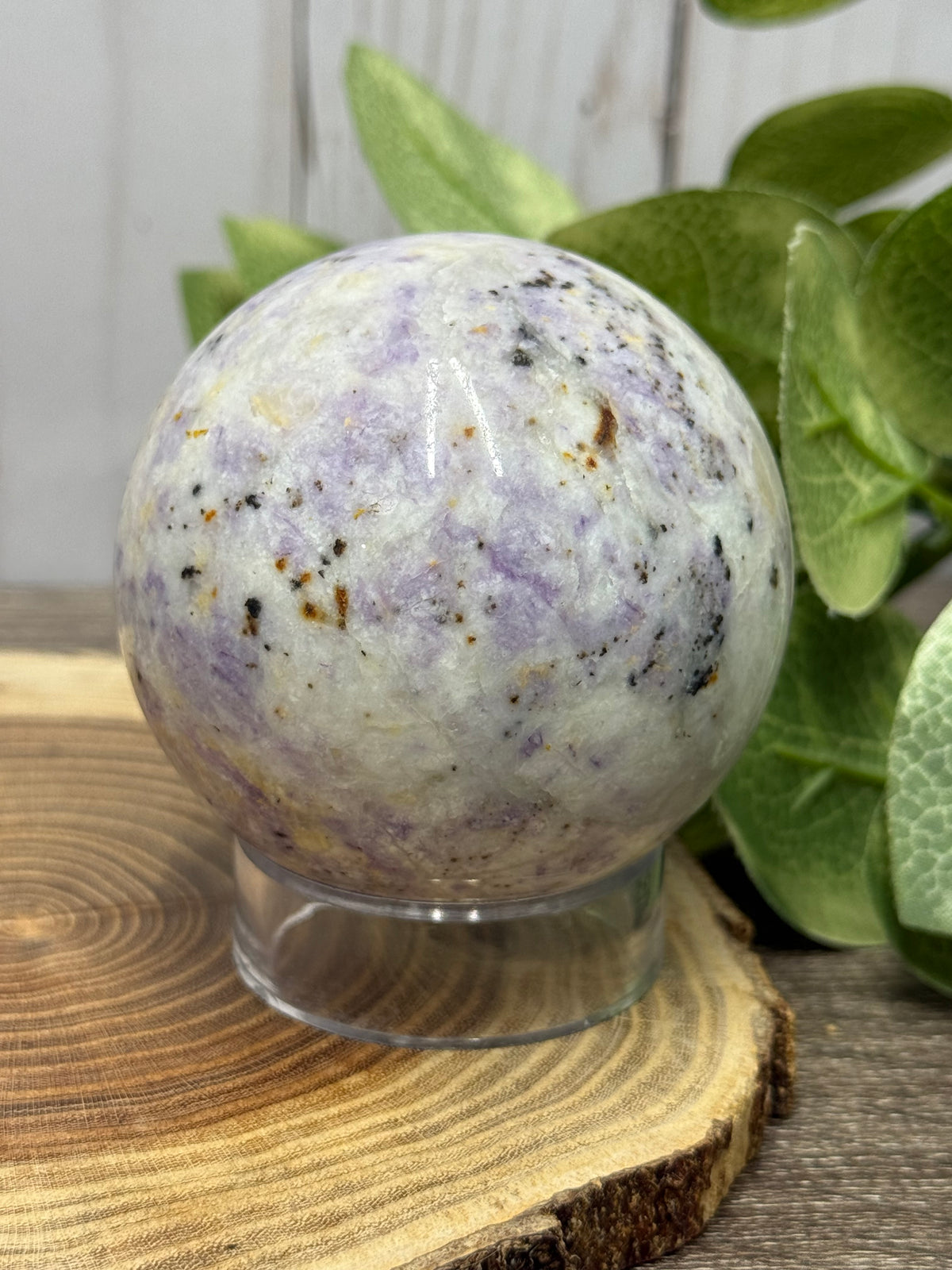 Opal and Fluorite Spheres