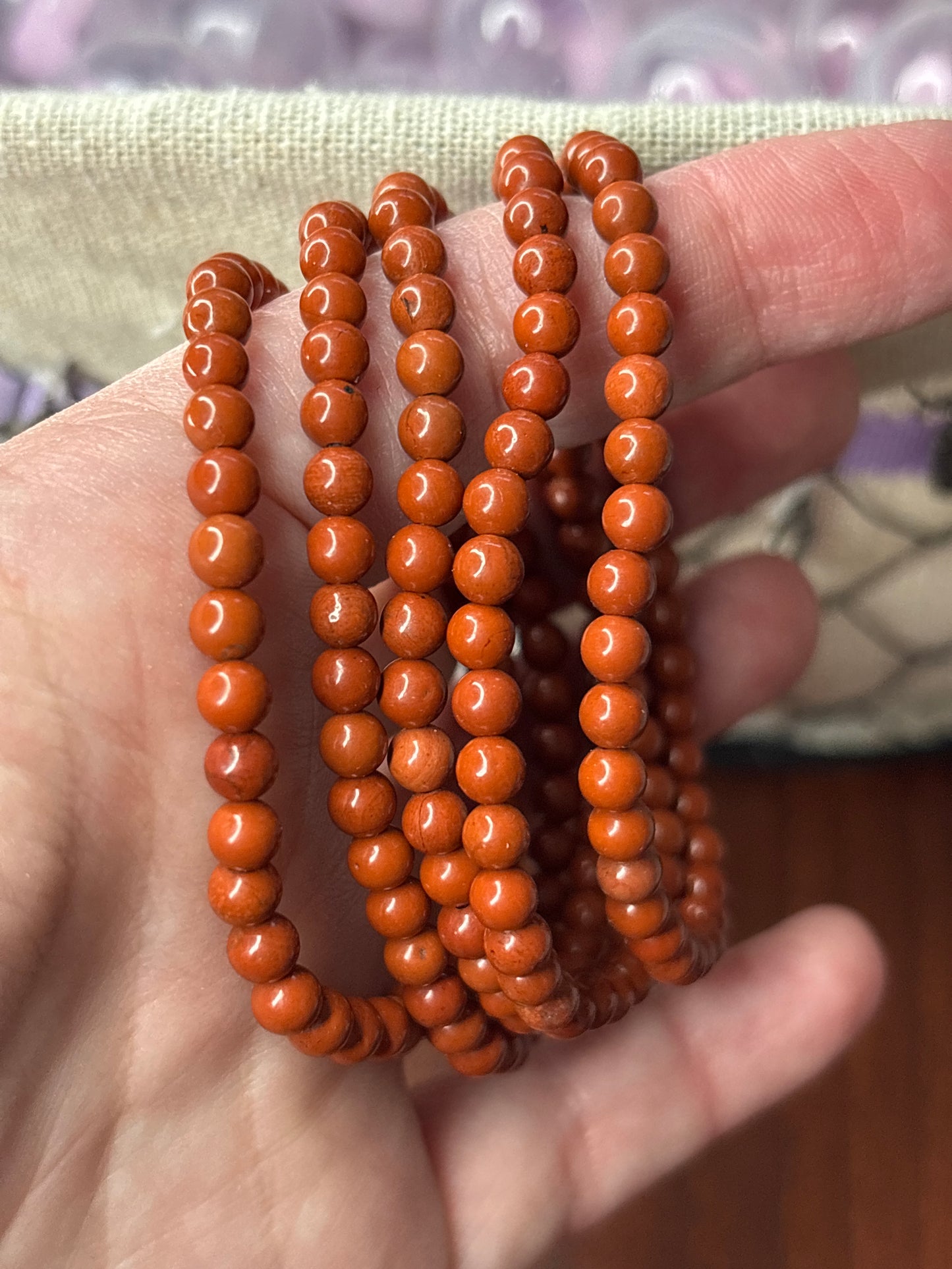 Red Jasper - Bracelet 4 mm
