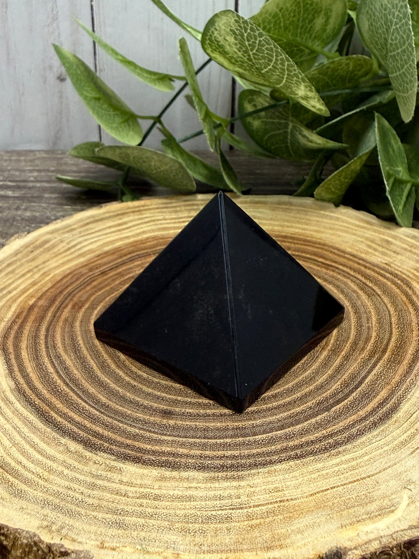 Obsidian Pyramid Carving