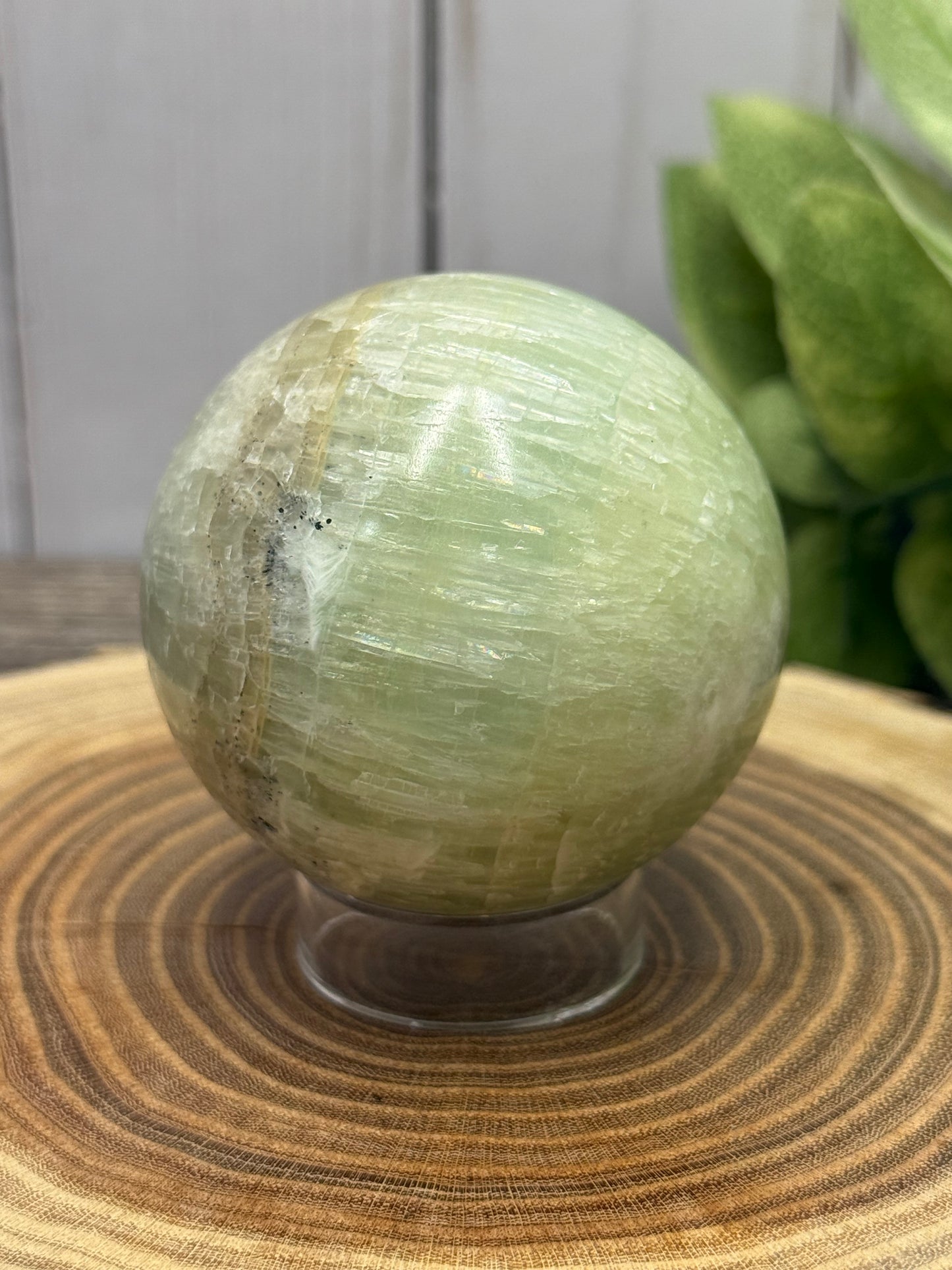 Pistachio Calcite Spheres