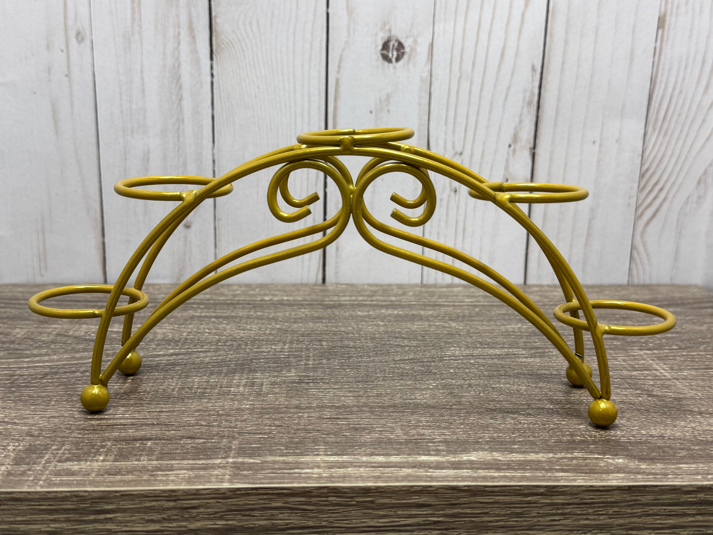 Multi Metal 5 Sphere Curved Holder
