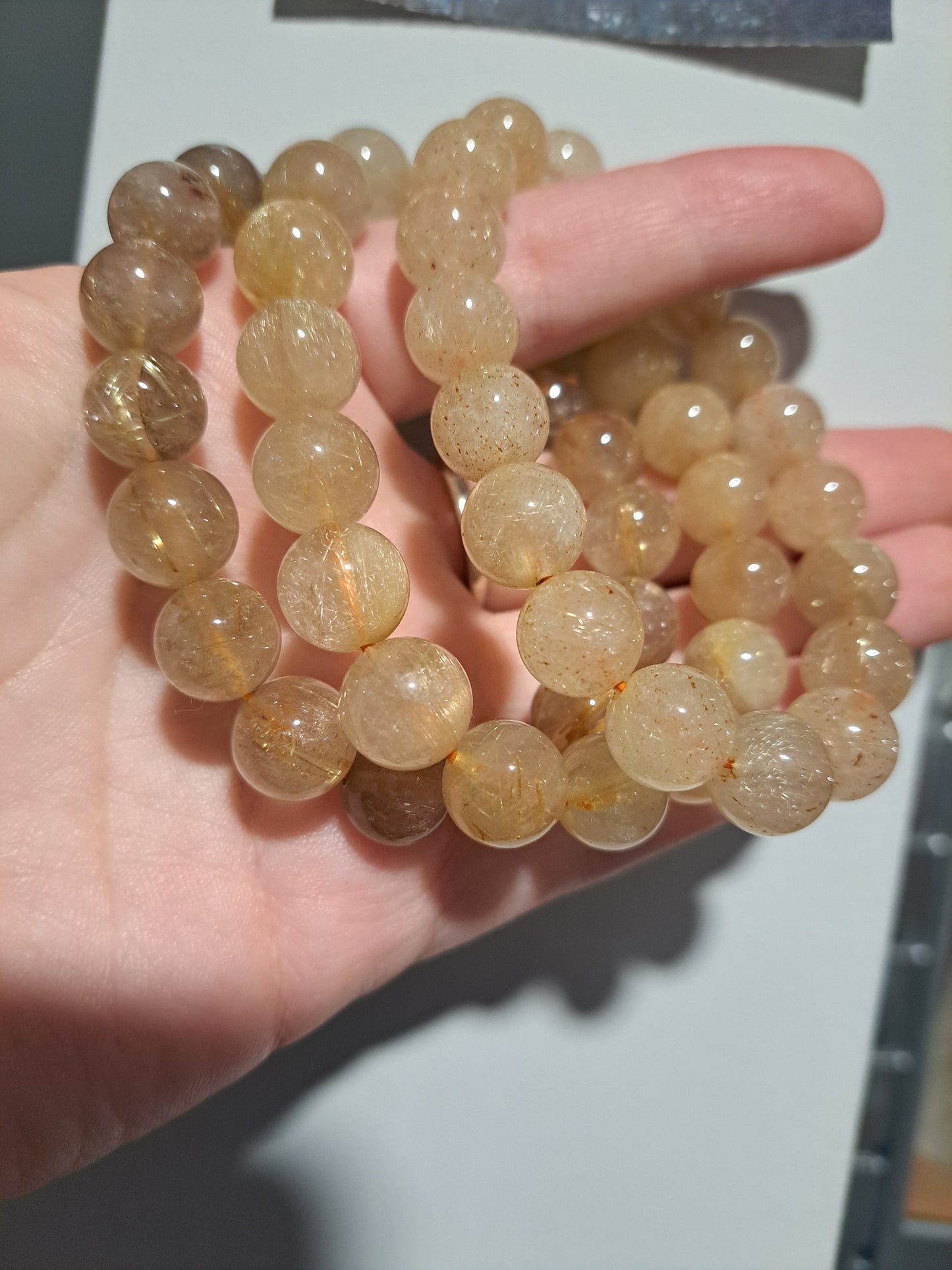 Golden Rutilated Quartz - Bracelet 12 mm