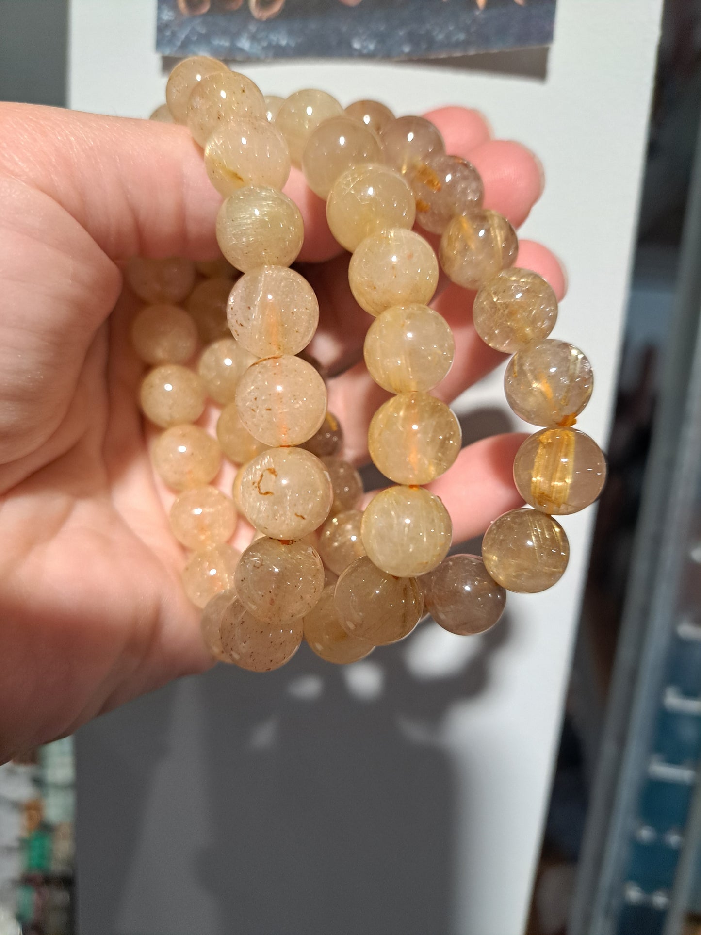 Golden Rutilated Quartz - Bracelet 12 mm