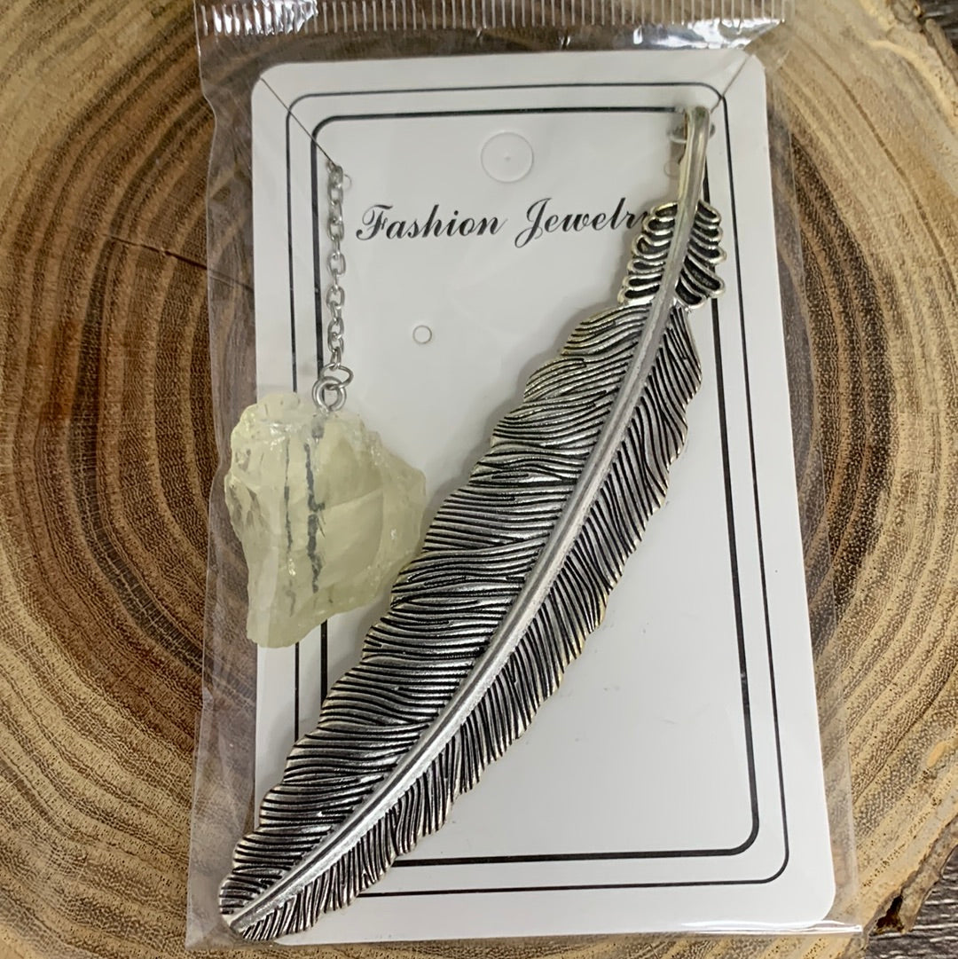 Bookmarks -Raw Crystal on End