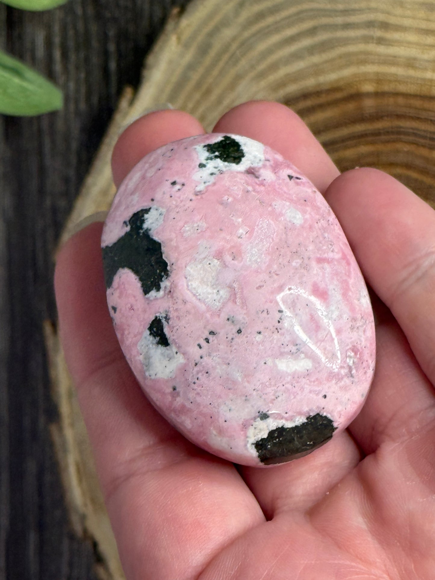 Pink Rhodonite Palm Stones