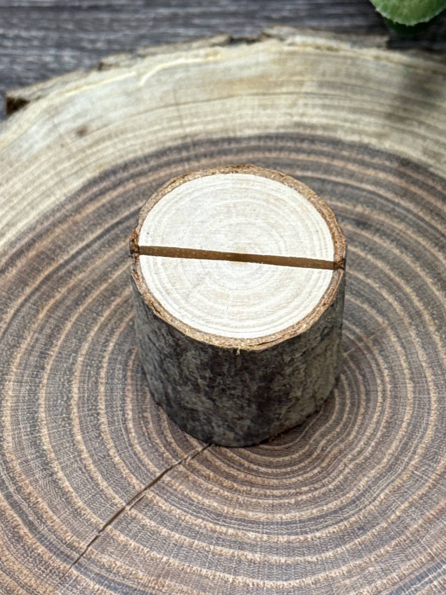 Card Stand, Card Holder - Wooden Natural Branch
