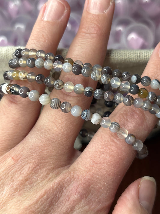 Botswana  Agate - Bracelet 4 mm