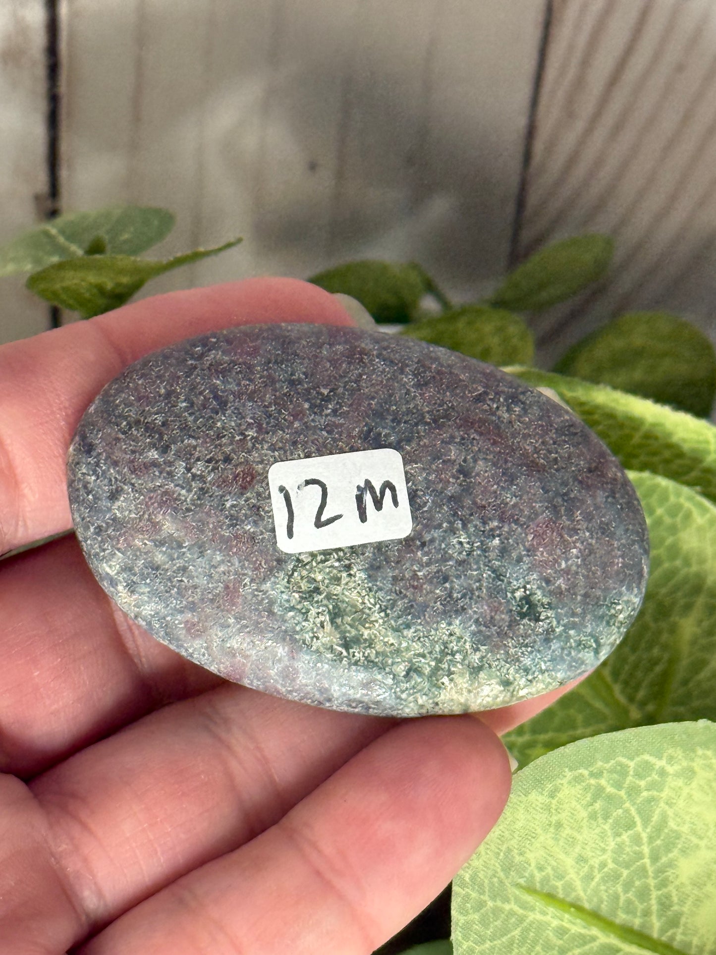 Ruby & Fuchsite Palm Stones