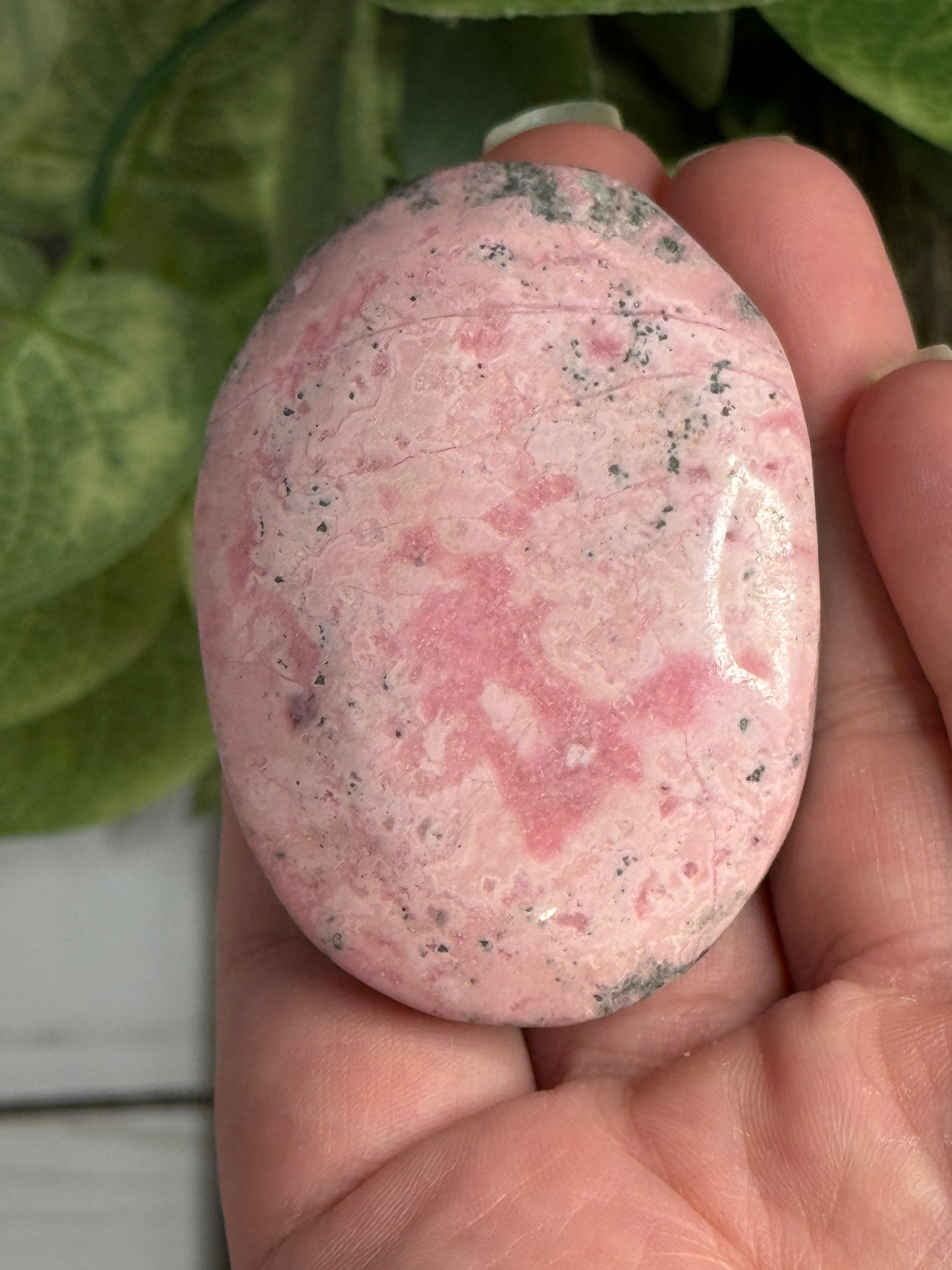 Pink Rhodonite Palm Stones