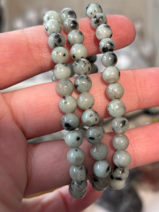 Kiwi Jasper -  Bracelet 6 mm