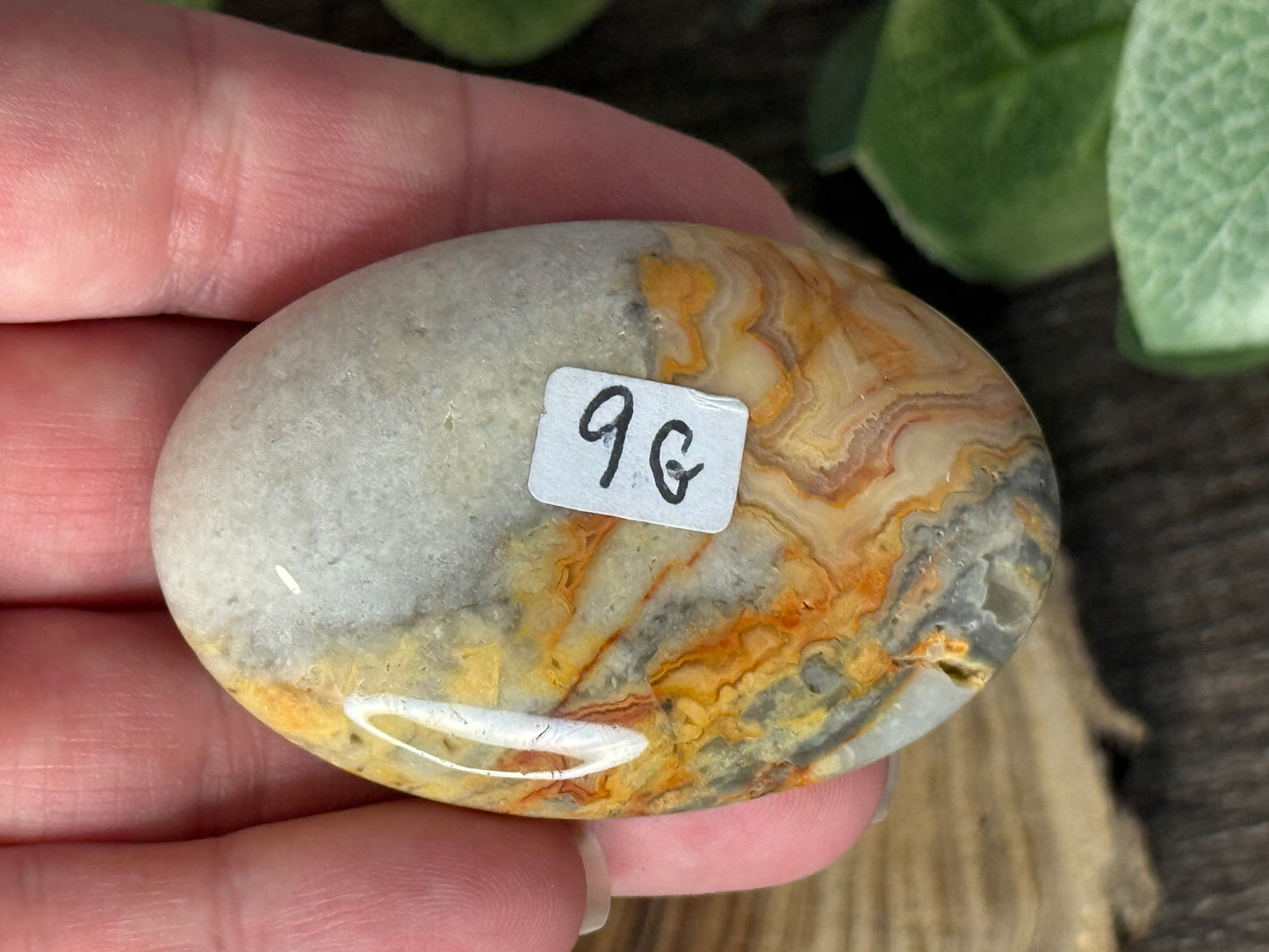 Lace Agate Palm Stones