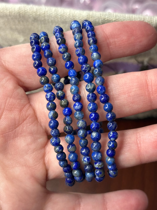 Lapis Lazuli - Bracelet 4 mm