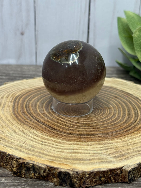 Pyrite and Fluorite Sphere