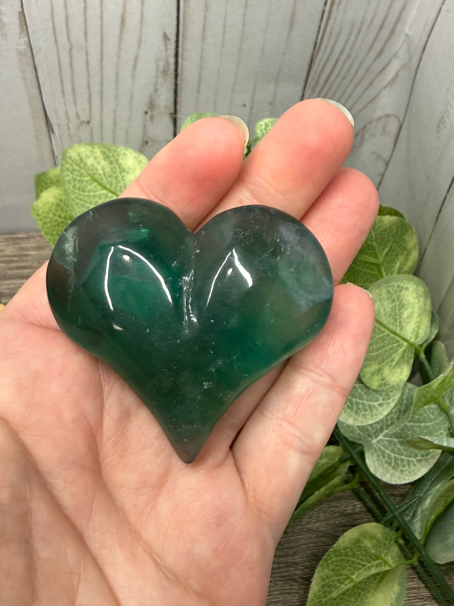 Fluorite Carved Hearts
