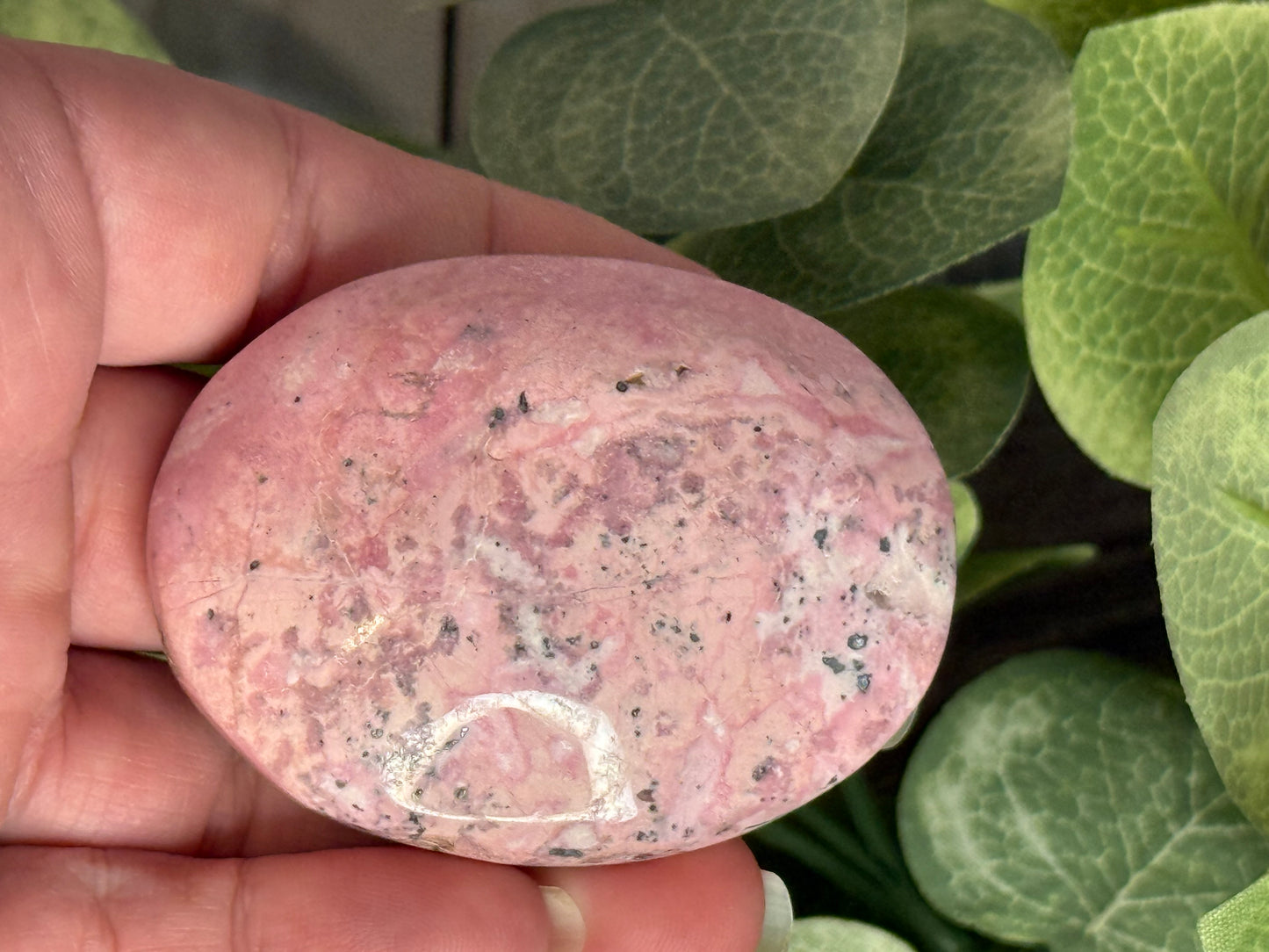 Pink Rhodonite Palm Stones