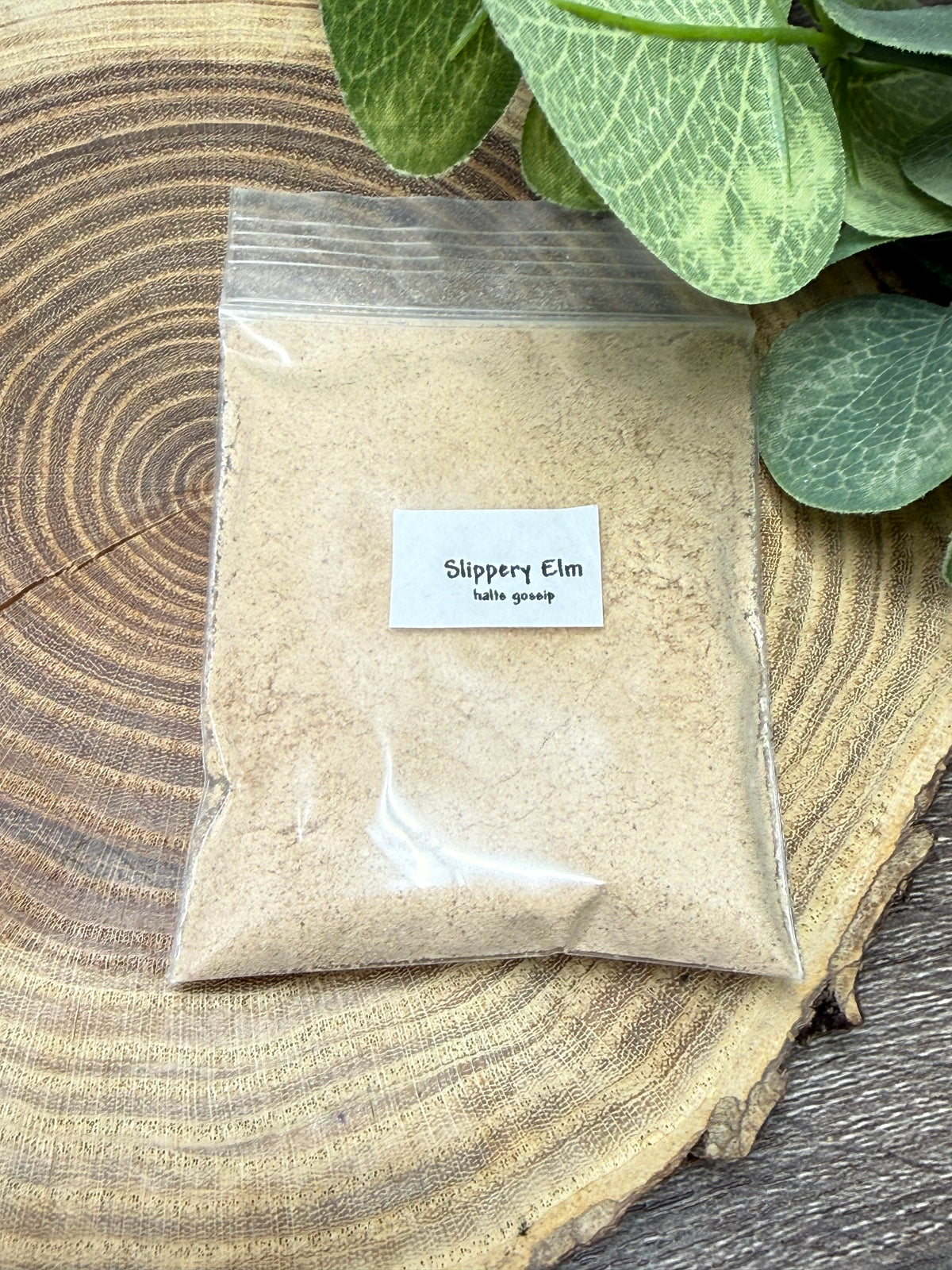Slippery Elm Bark Powder, organic - Magick Herbs (Bagged)