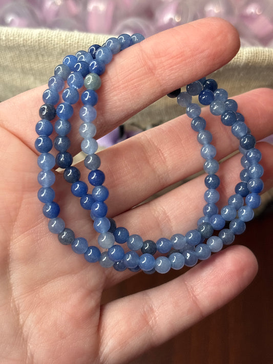 Blue Aventurine - Bracelet 4 mm