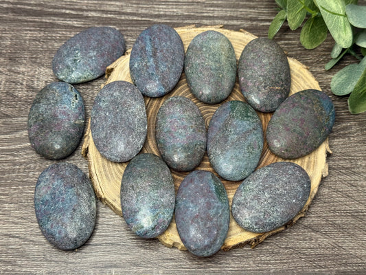 Ruby & Fuchsite Palm Stones