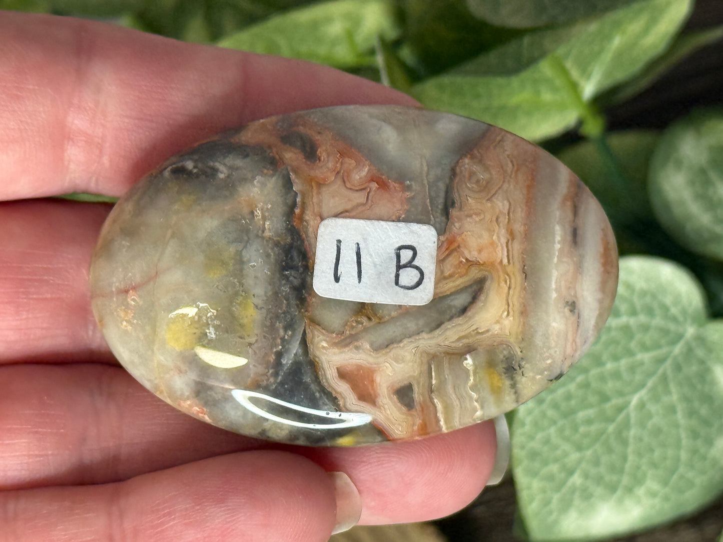 Lace Agate Palm Stones