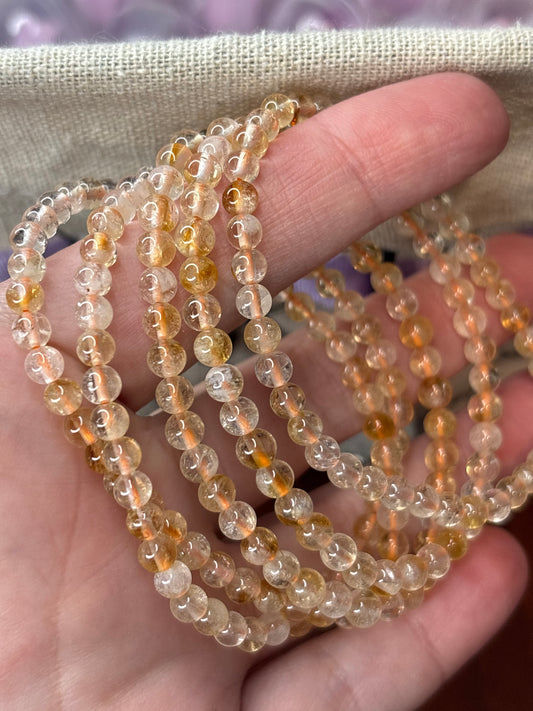 Golden Rutile- Bracelet 4 mm