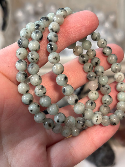 Kiwi Jasper -  Bracelet 6 mm