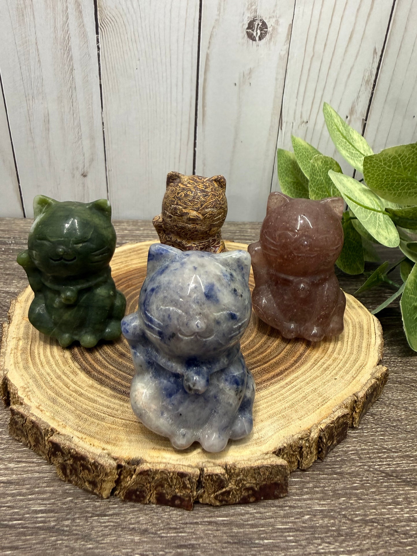 Lucky Cat Carvings