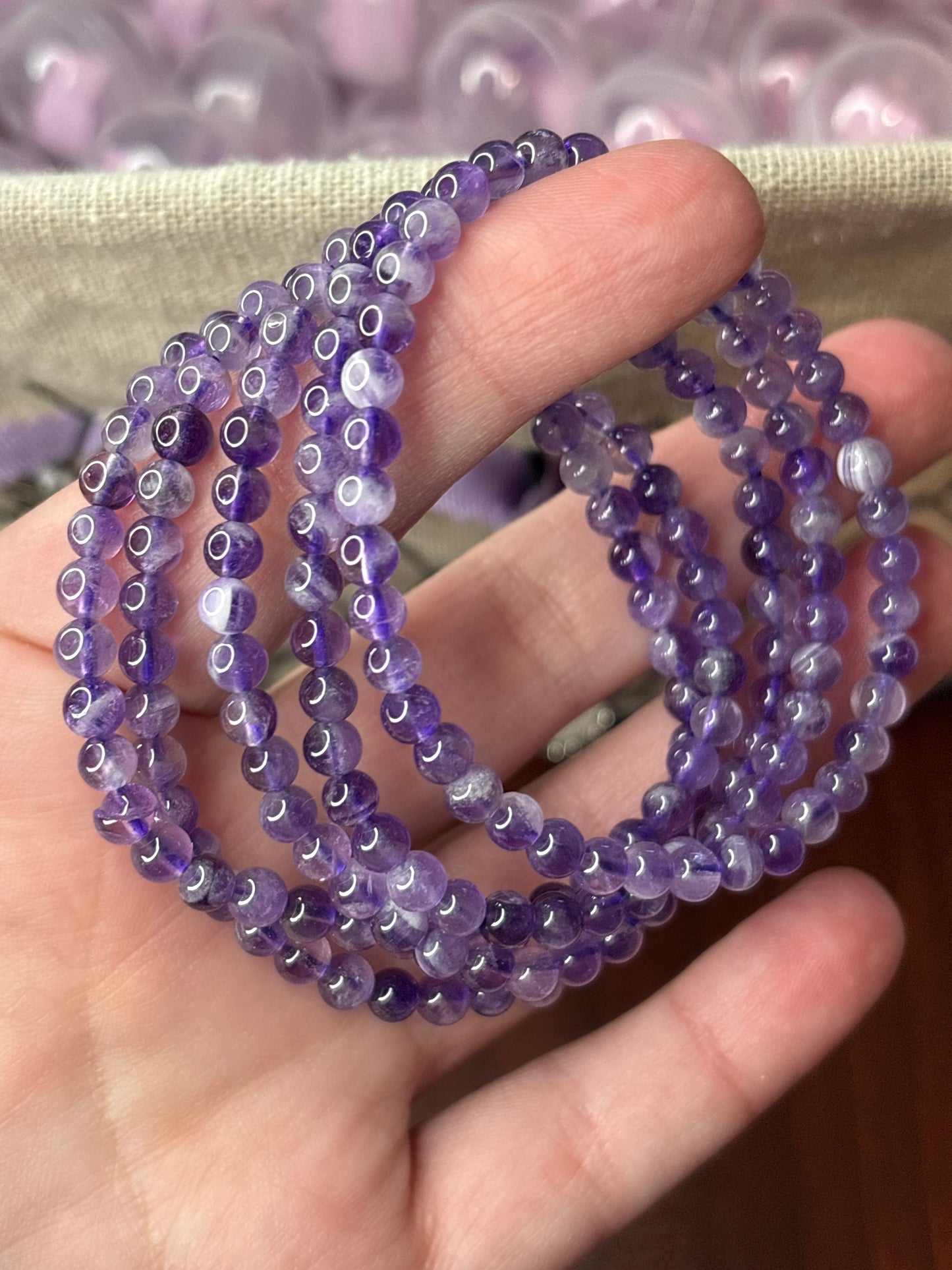 Dream Amethyst - Bracelet 4 mm