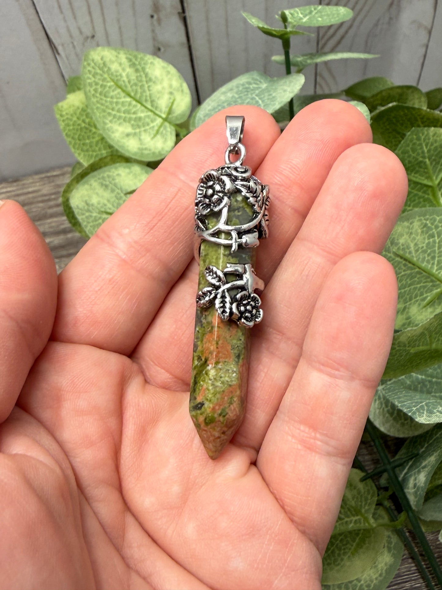 Flower Wrapped Pendant