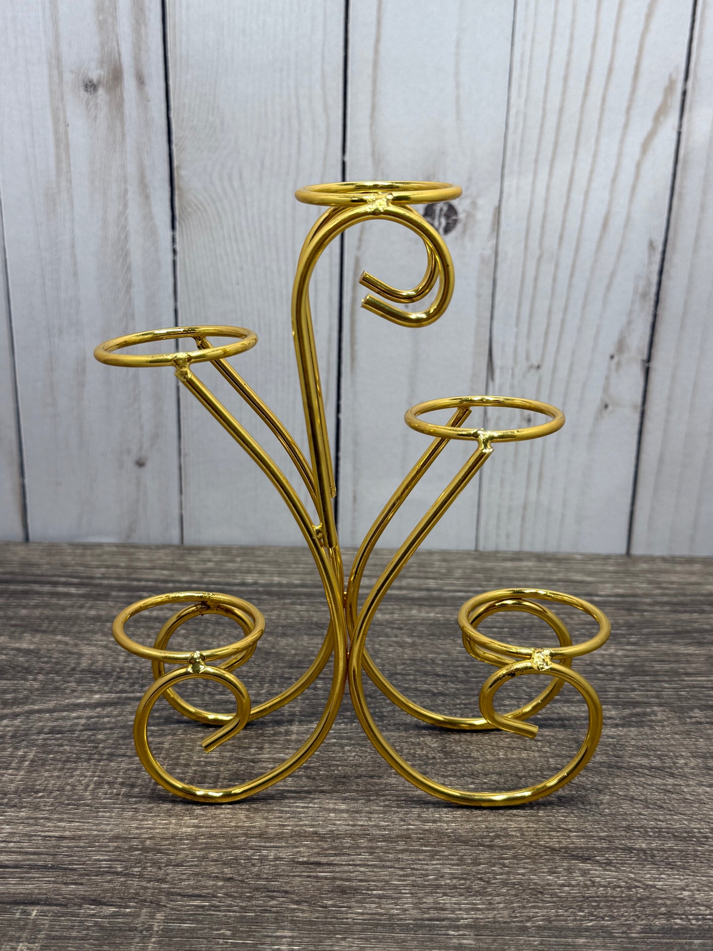 Multi Metal 5 Sphere Decorative Holder
