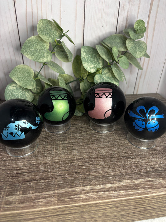 Obsidian Spheres - Christmas/Yule