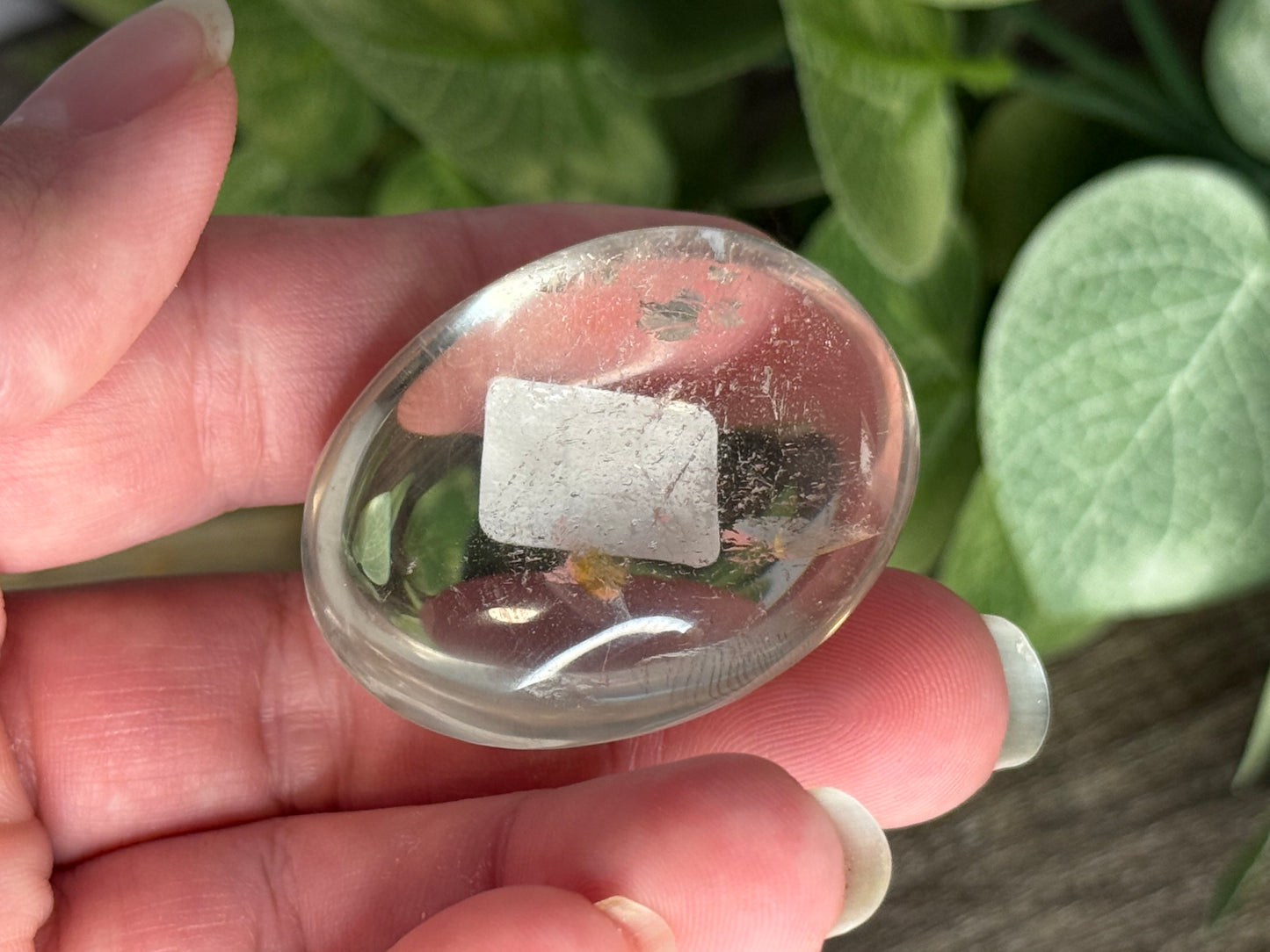Smaller Clear Quartz Palm Stones