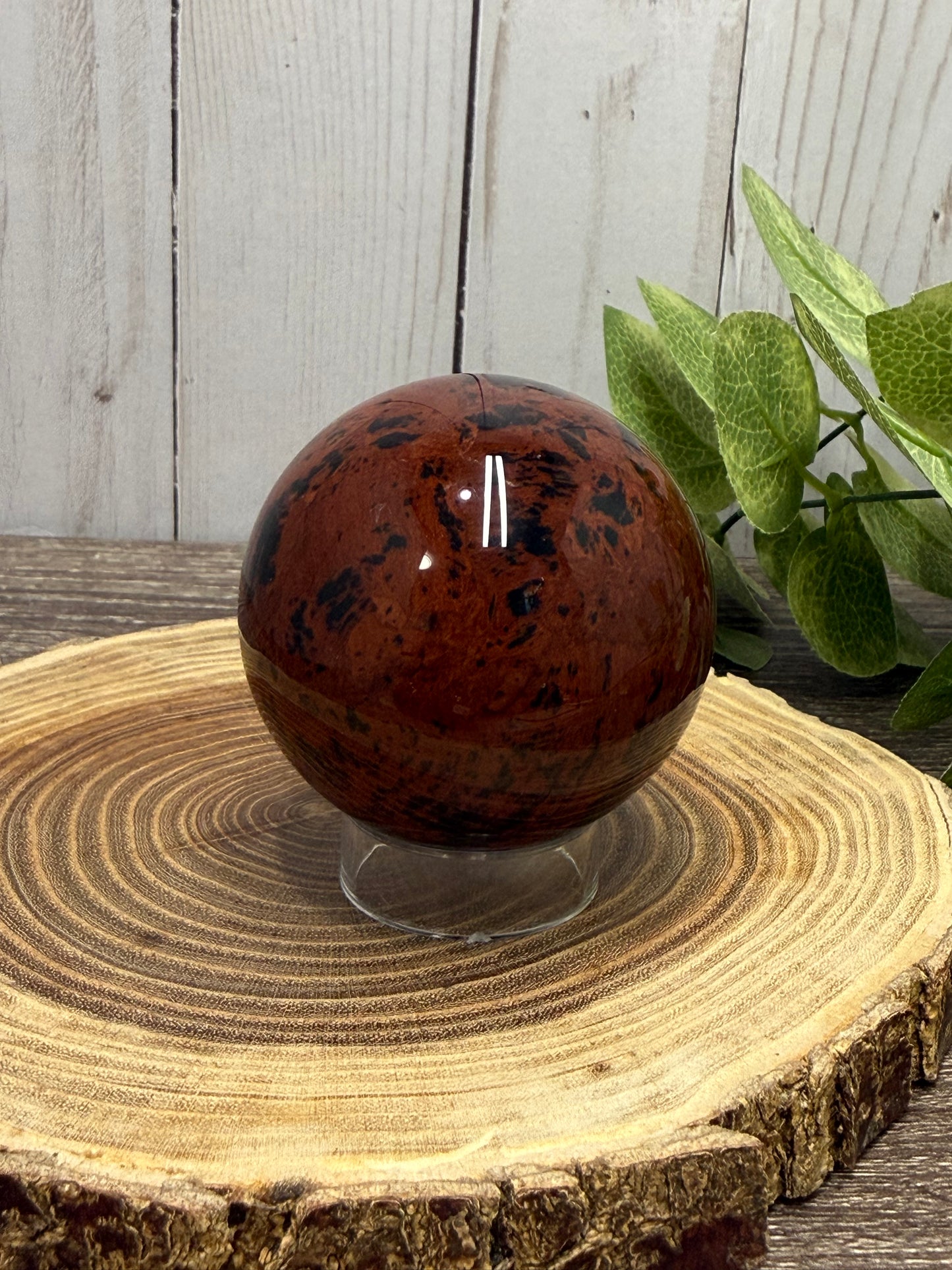 Mahogany Obsidian Sphere