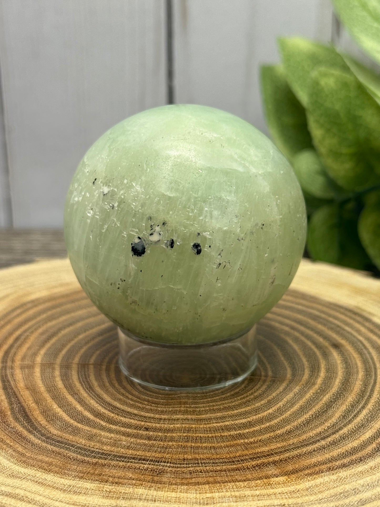 Pistachio Calcite Spheres