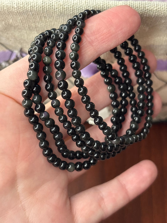 Rainbow Obsidian - Bracelet 4 mm