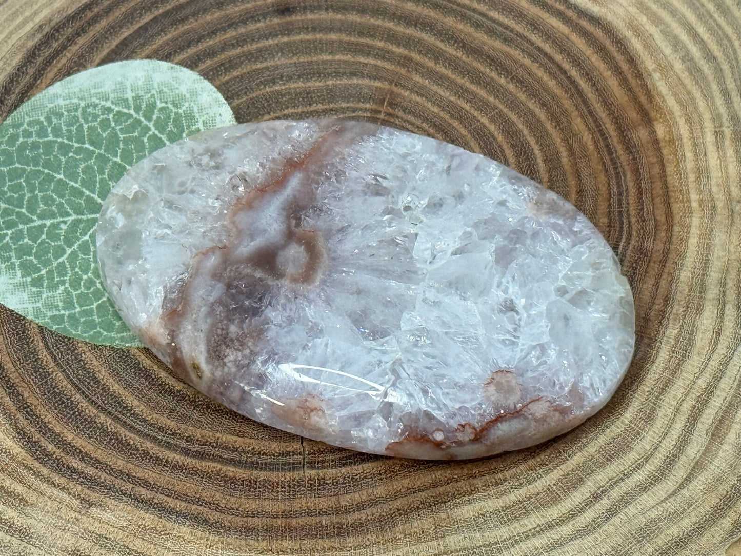 Pink Amethyst Palm Stones